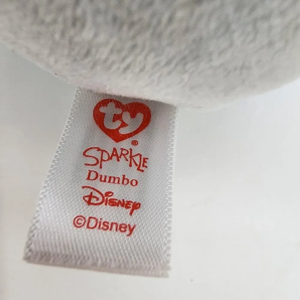 Ty Sparkle Disney Baby Dumbo Plush Stuffed Animal Lovey 7